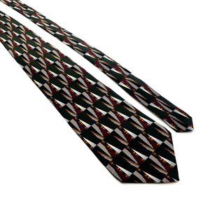 Henry Grethel Mens Necktie Designer Accessory Office Work Casual Dad Gift Maroon